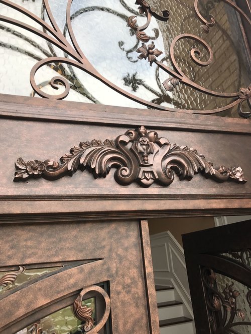 cleaning and maintaining wrought iron doors