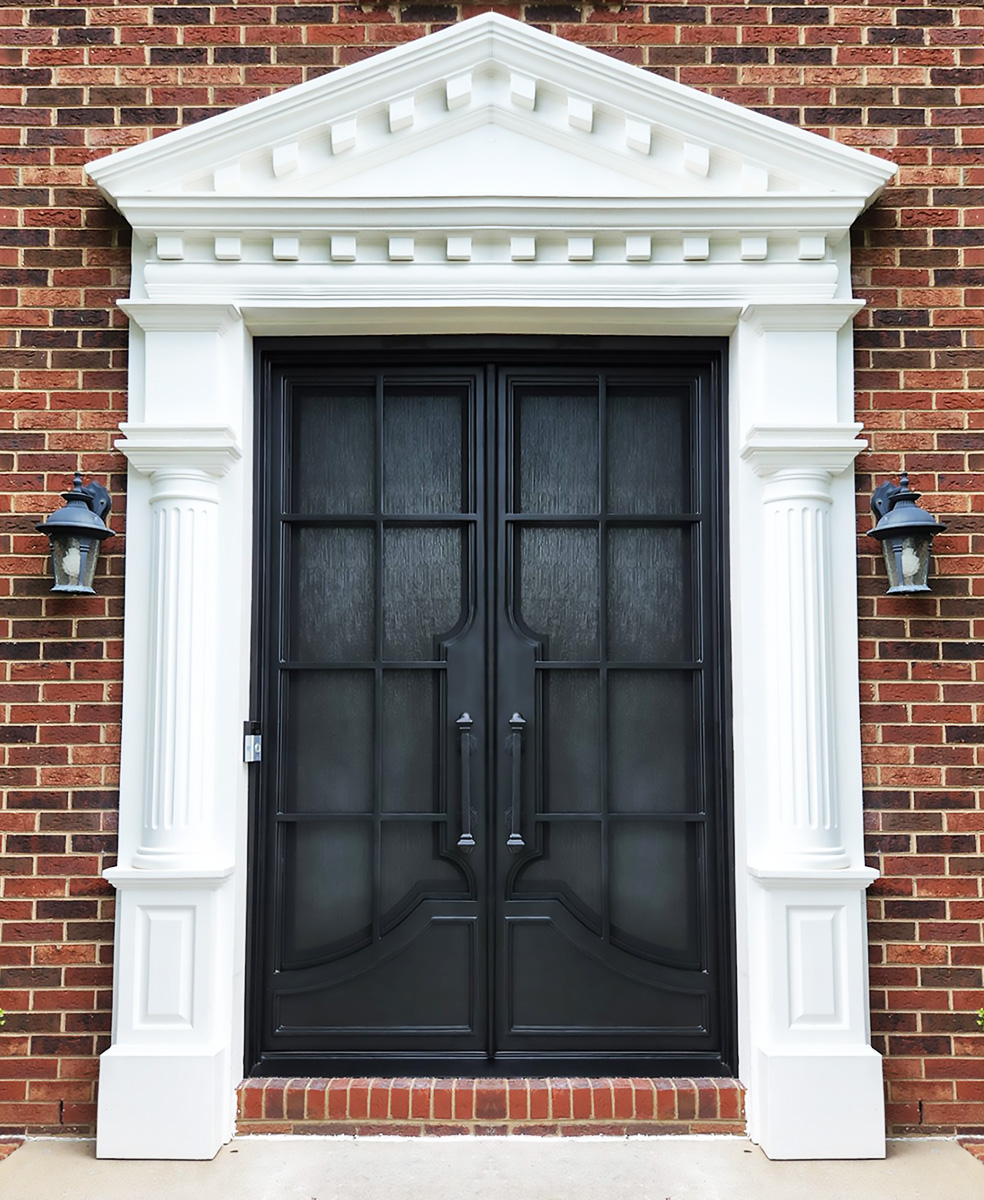Iron door in historic home in North Carolina