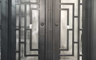 Two Doors In One With Iron Molding