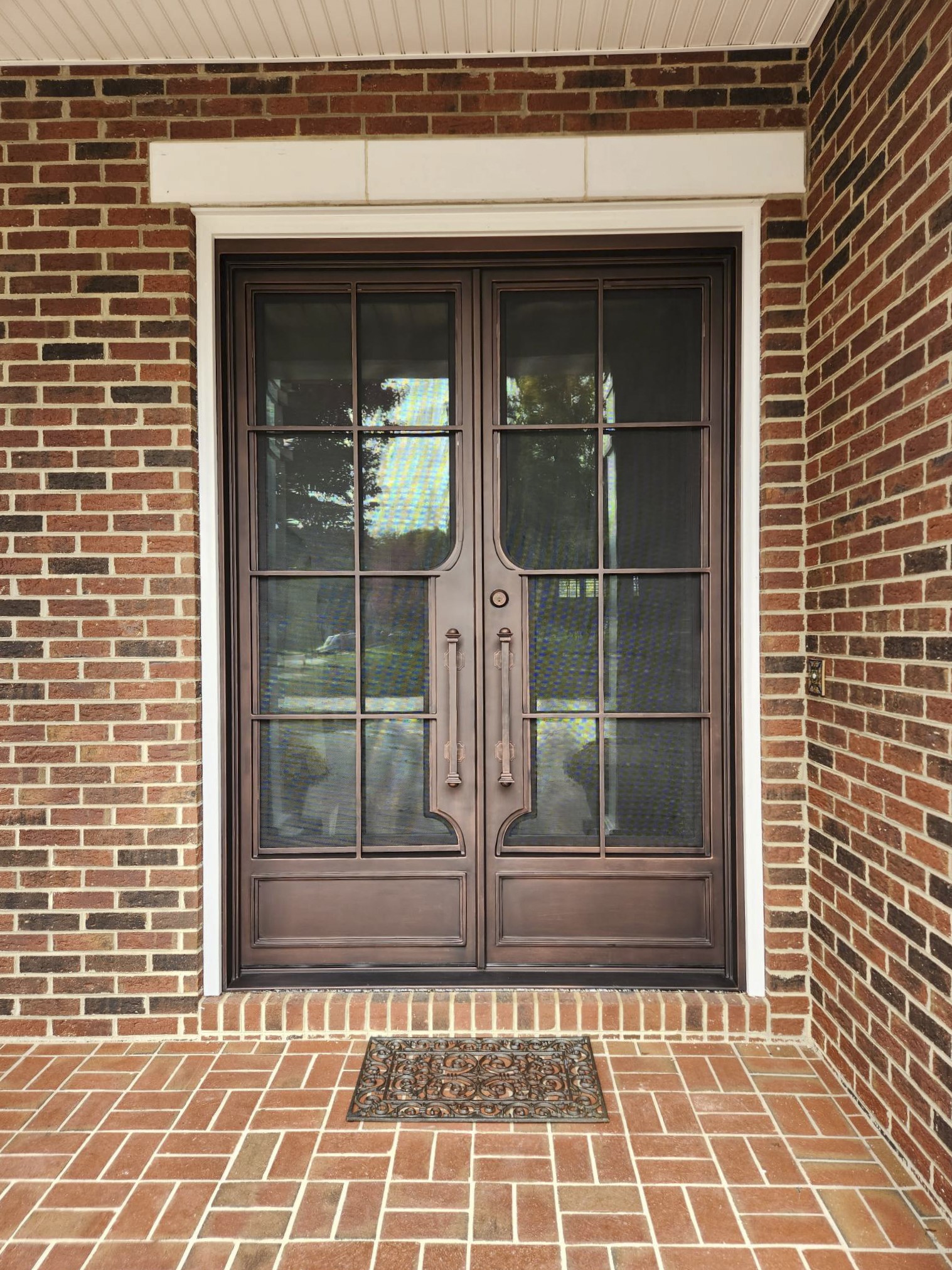 bronze wrought iron door in New Jersey