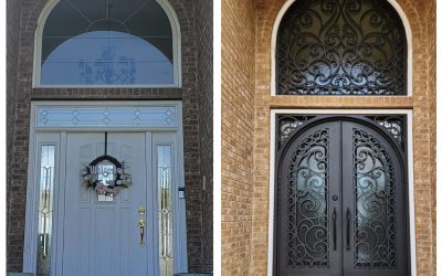 Front Door Face-Off: Classic Wrought Iron or Contemporary Chic?