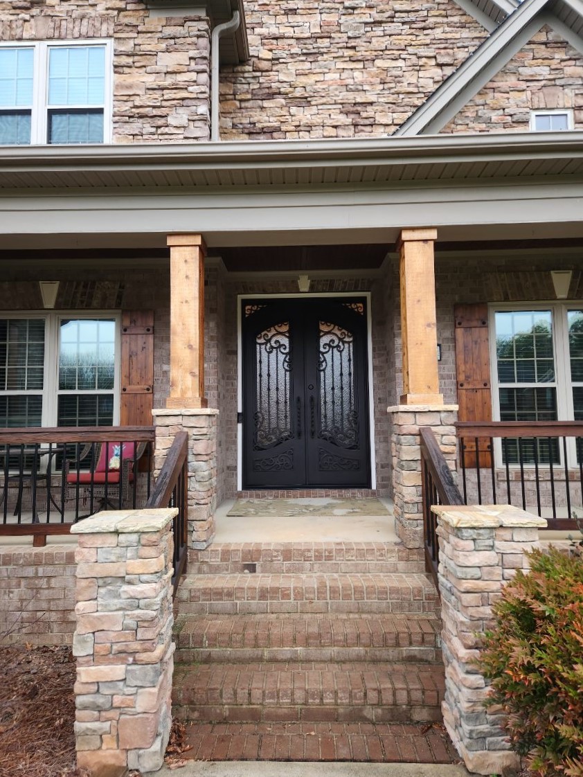 wrought iron door